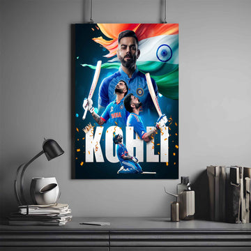 VIRAT KOHLI X TEAM INDIA POSTER